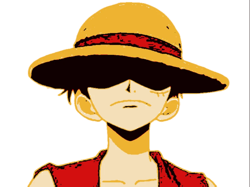 Luffy's Epic Stare — one-piece-stencil-maker stencil