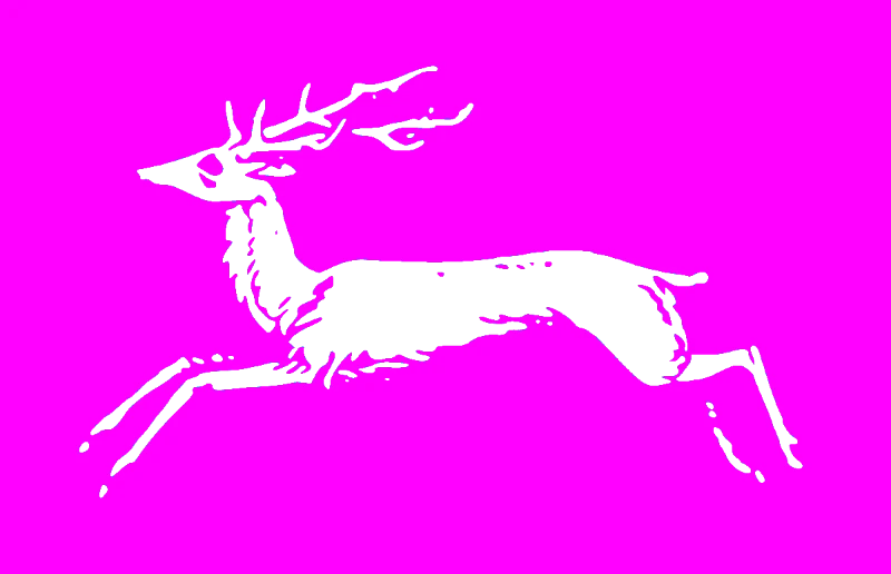 Running Deer Silhouette Art — woodworking-stencil-maker stencil
