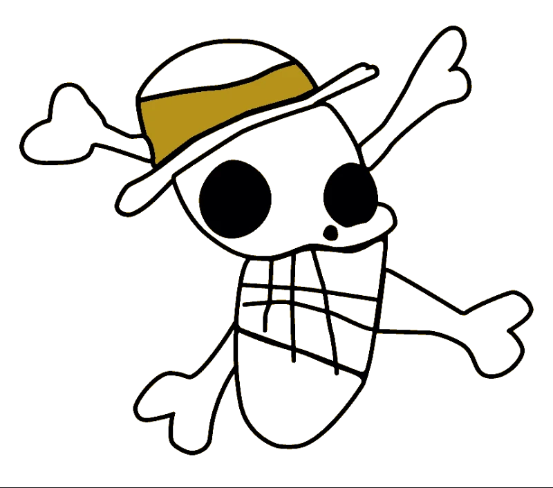 Straw Hat Pirate Spirit — one-piece-stencil-maker stencil