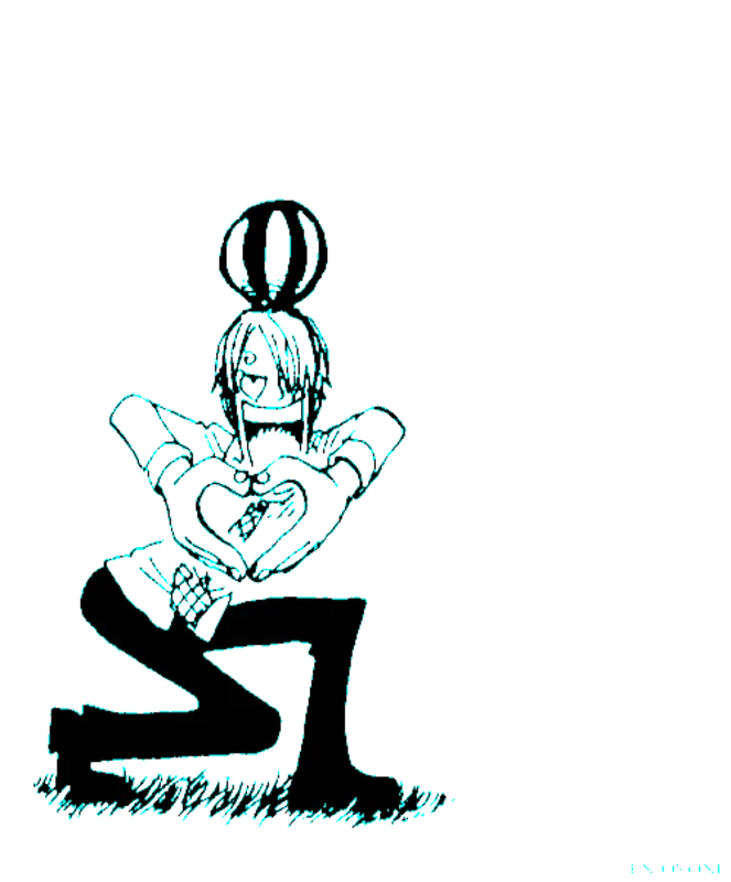 Heartfelt Gesture of Sanji — one-piece-stencil-maker stencil