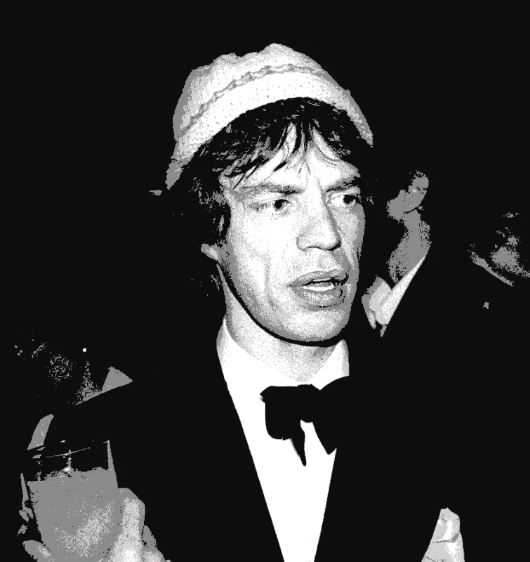 Mick Jagger in Retro Chic