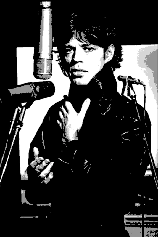 Mick Jagger in the Studio