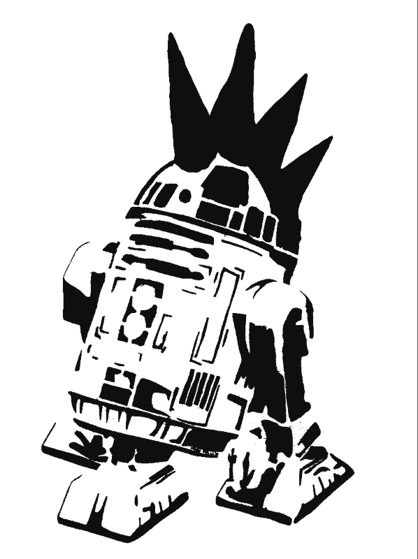 Rebel Droid Artwork — banksy-stencil-maker stencil