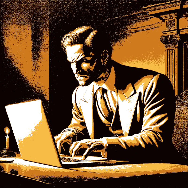 Determined Genius at Work - circuit-stencil-maker stencil