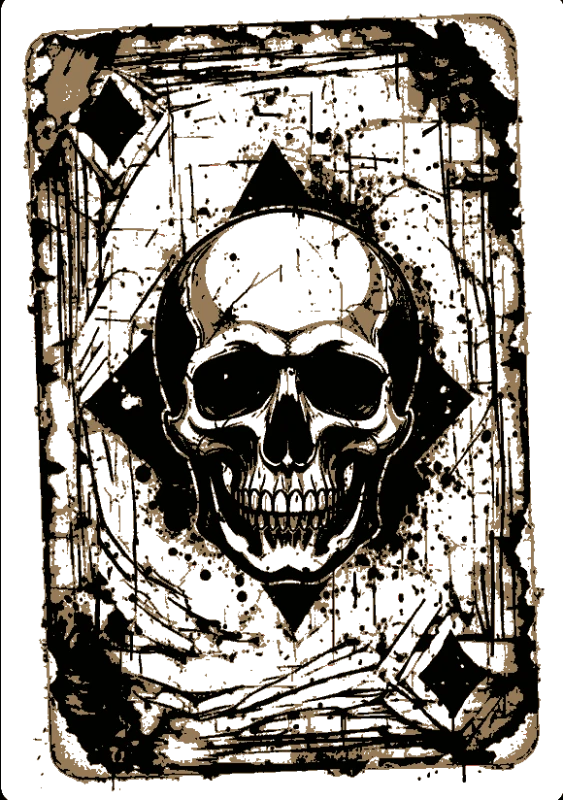 Skull Art: Dark Elegance — circuit-stencil-maker stencil