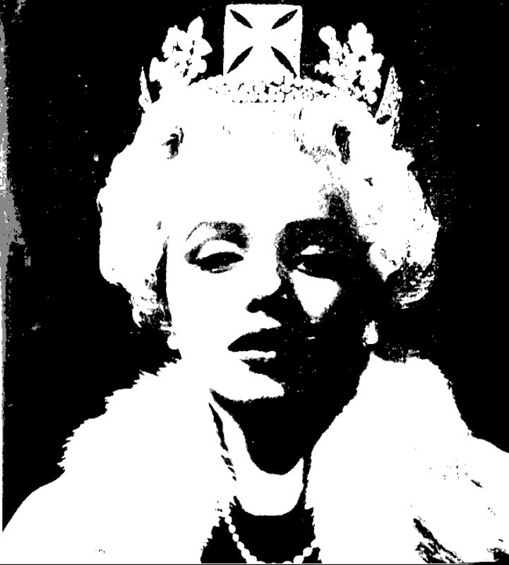 Queen Marilyn Art Piece