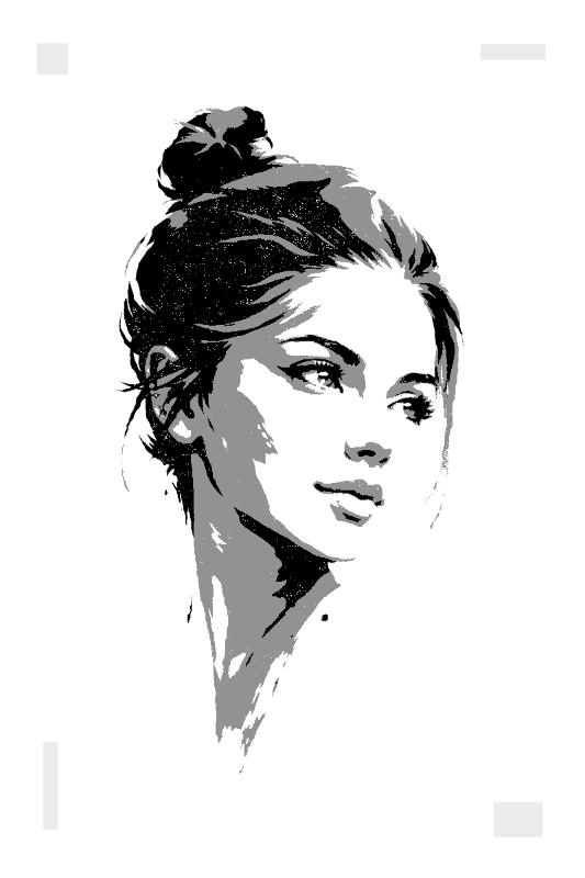 Elegance in Monochrome — laser-cutting-stencil-maker stencil