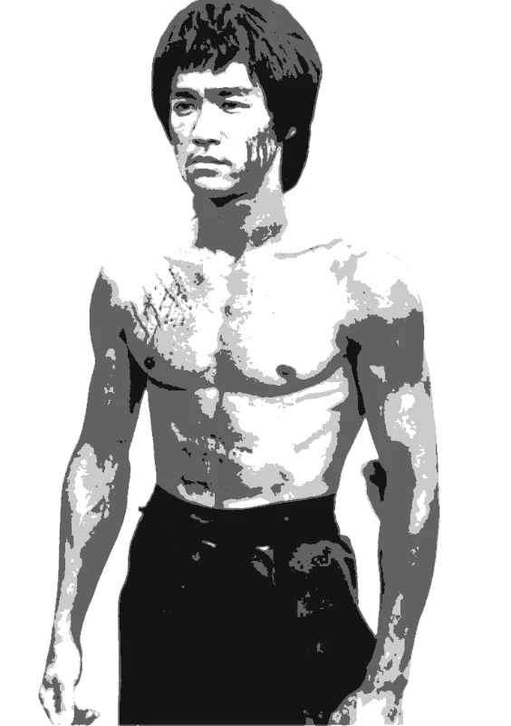 Bruce Lee in Training