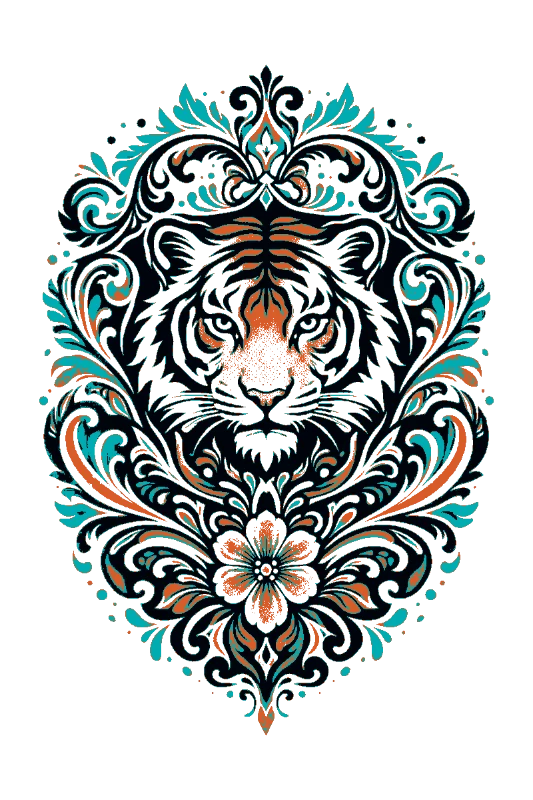 Animals stencil example