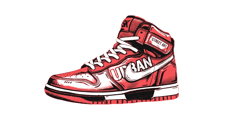Urban Street Art Sneaker — banksy-stencil-maker stencil