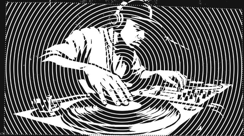 Music stencil example