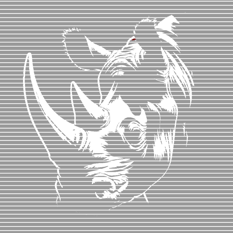 Animals stencil example