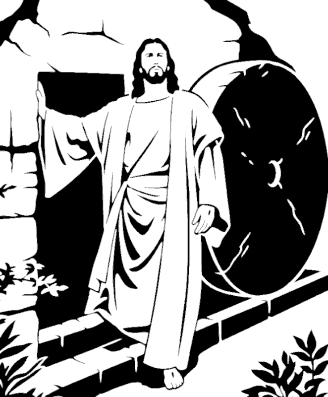 Resurrection Scene — creer-un-stencil stencil