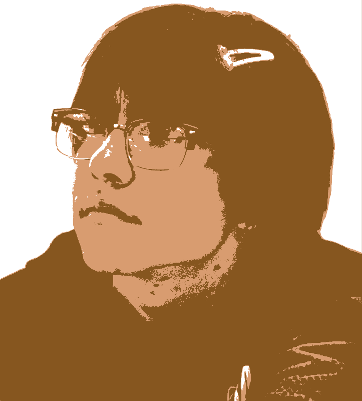 Portraits stencil example