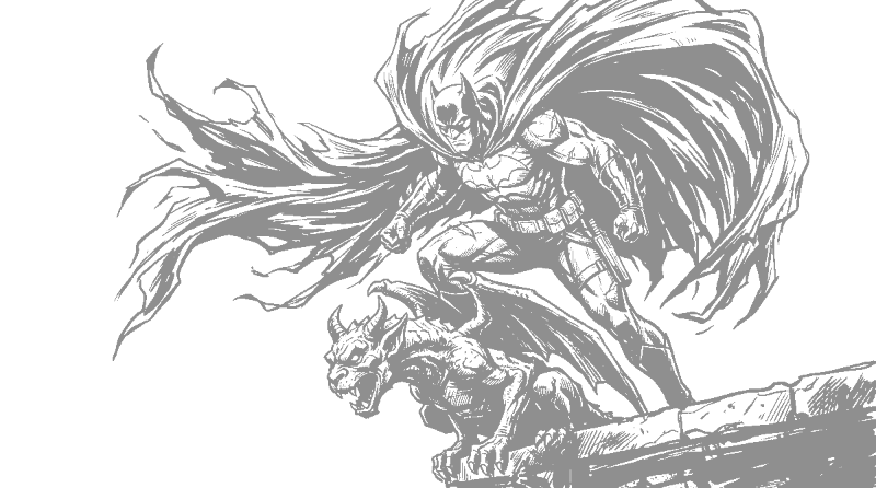 Skulls & Dark Art stencil example