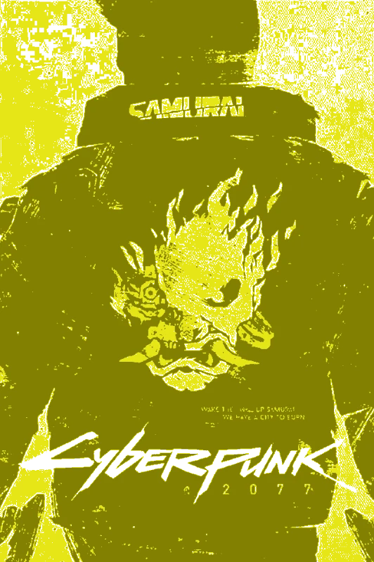 Cyberpunk 2077 Samurai Art — stencil-maker-hindi stencil