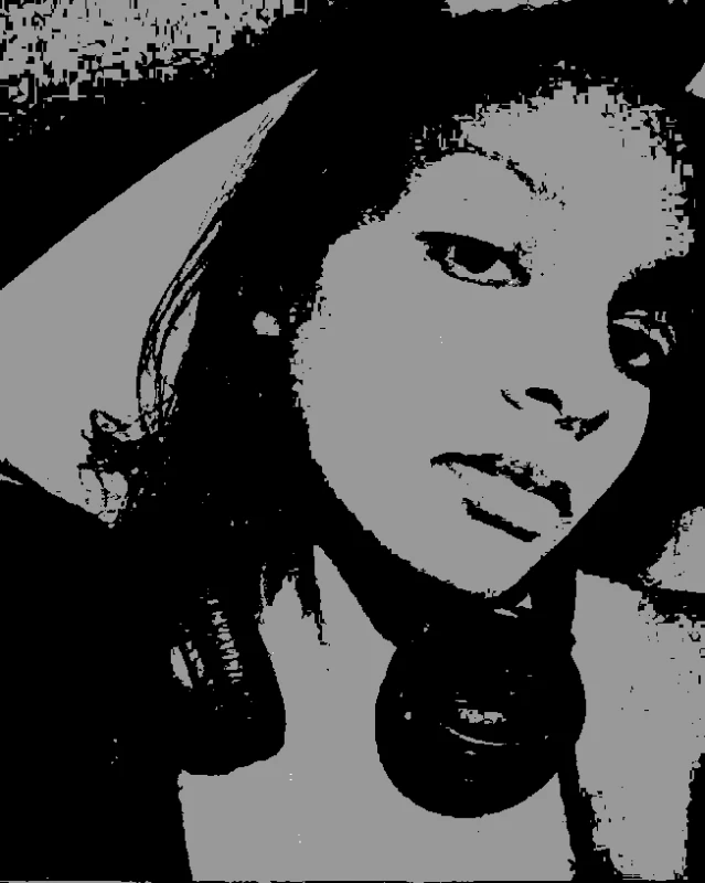 Chill Vibes with Headphones - pdf-stencil-maker stencil