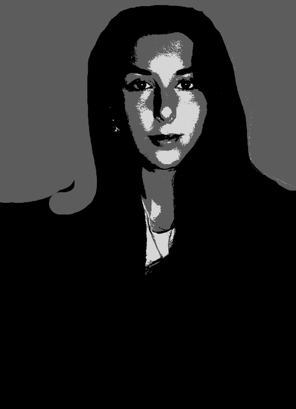 Elegant Female Portrait - stencil-maker-from-photo stencil