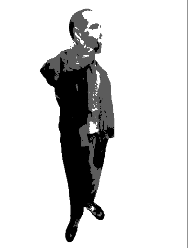 Casual Man Brushing Teeth - stencil-maker-danish stencil