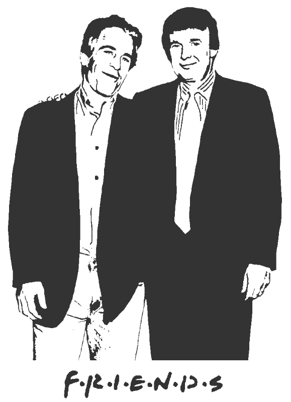 Two Men in Suits Silhouette by LongQuang - political-stencil-maker stencil