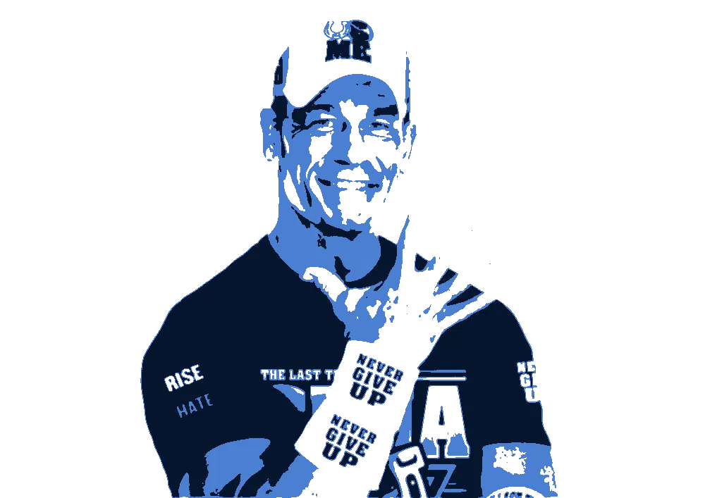 John Cena WWE Pose - ufc-stencil-maker stencil