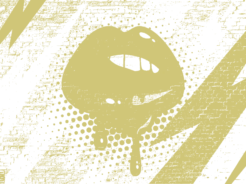 Pop Art Lips Graffiti - brandalism-stencil-maker stencil