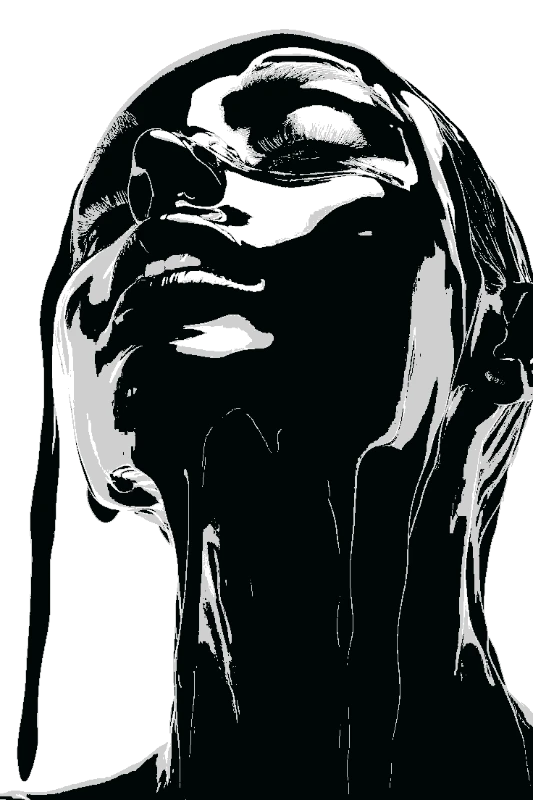 Sculpted in Glossy Darkness