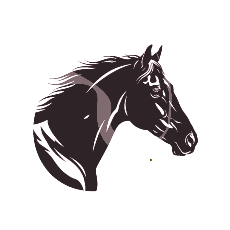 Elegant Horse Silhouette - woodworking-stencil-maker stencil