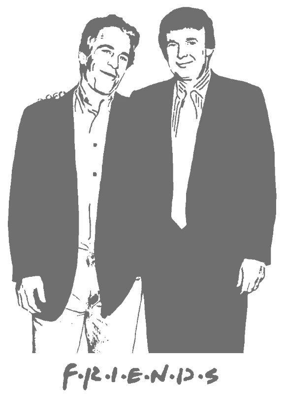 Friends Silhouette - svg-stencil-maker stencil