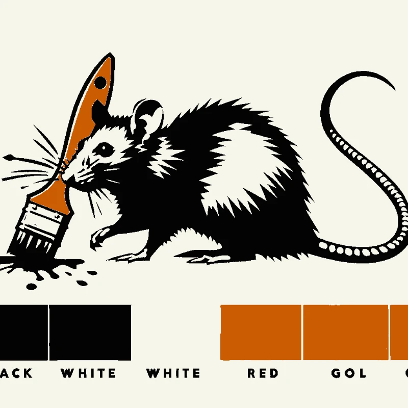 Banksy Rat with Paintbrush - brandalism-stencil-maker stencil