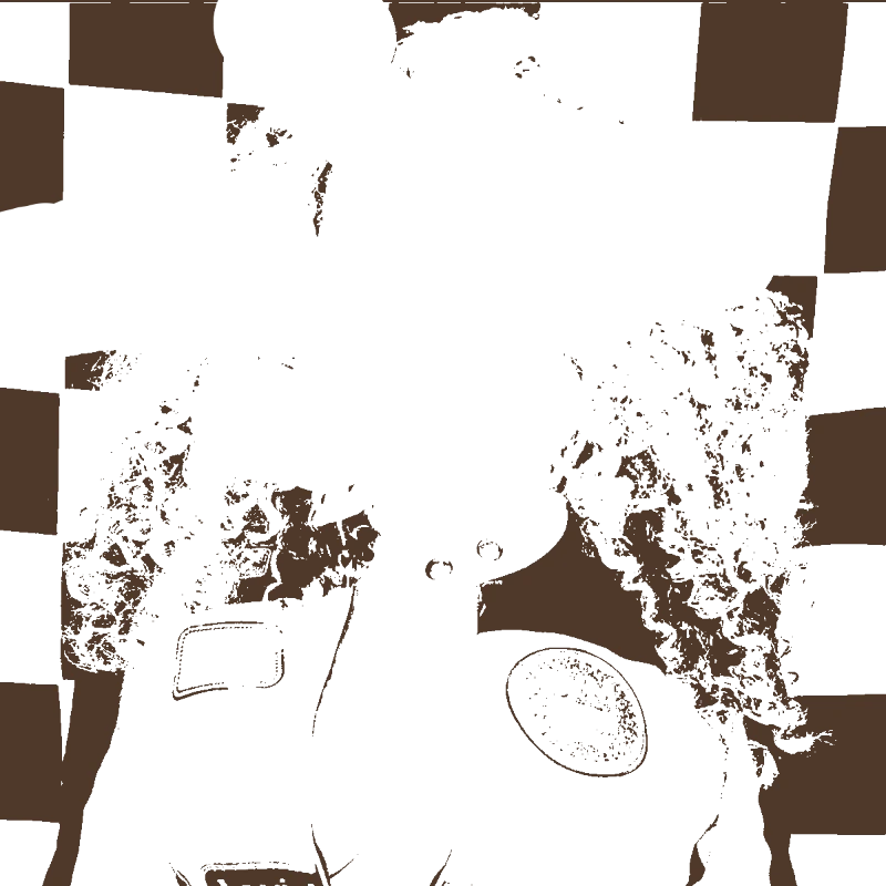 Portraits stencil example