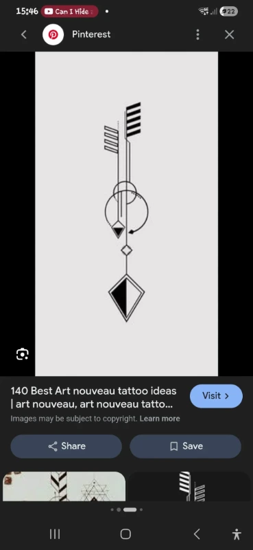 Geometric Arrow Design - abstract-stencil-maker stencil