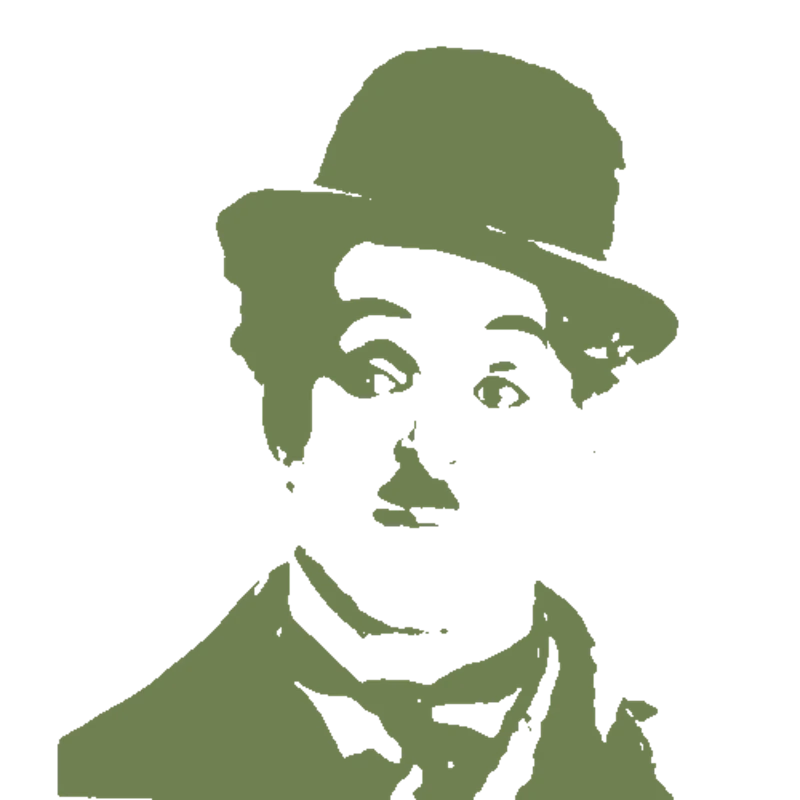 Charlie Chaplin Portrait - celebrity-stencil-maker stencil
