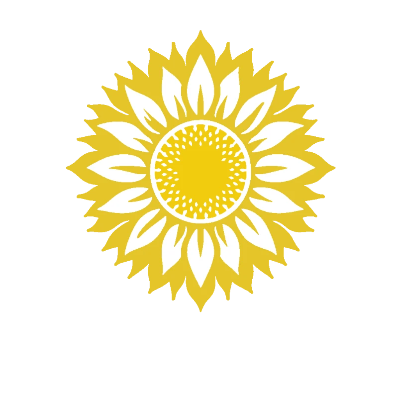Sunflower Stencil Art