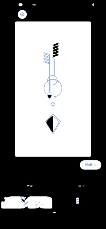 Geometric Arrow Design - abstract-stencil-maker stencil