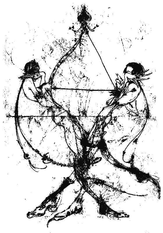 Abstract Line Drawing - abstract-stencil-maker stencil