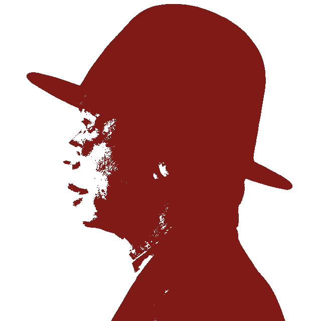 Unknown Person in Hat - dog-stencil-maker stencil