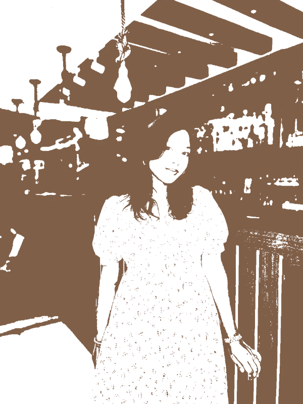 Woman in Floral Dress