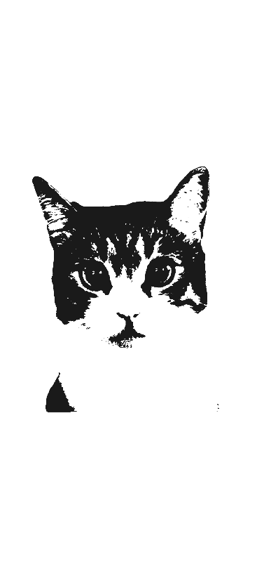 Tabby Cat Portrait - cat-stencil-maker stencil