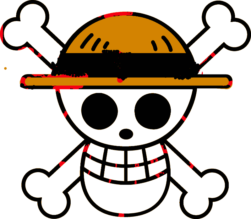 One Piece Jolly Roger r' r - one-piece-stencil-maker stencil