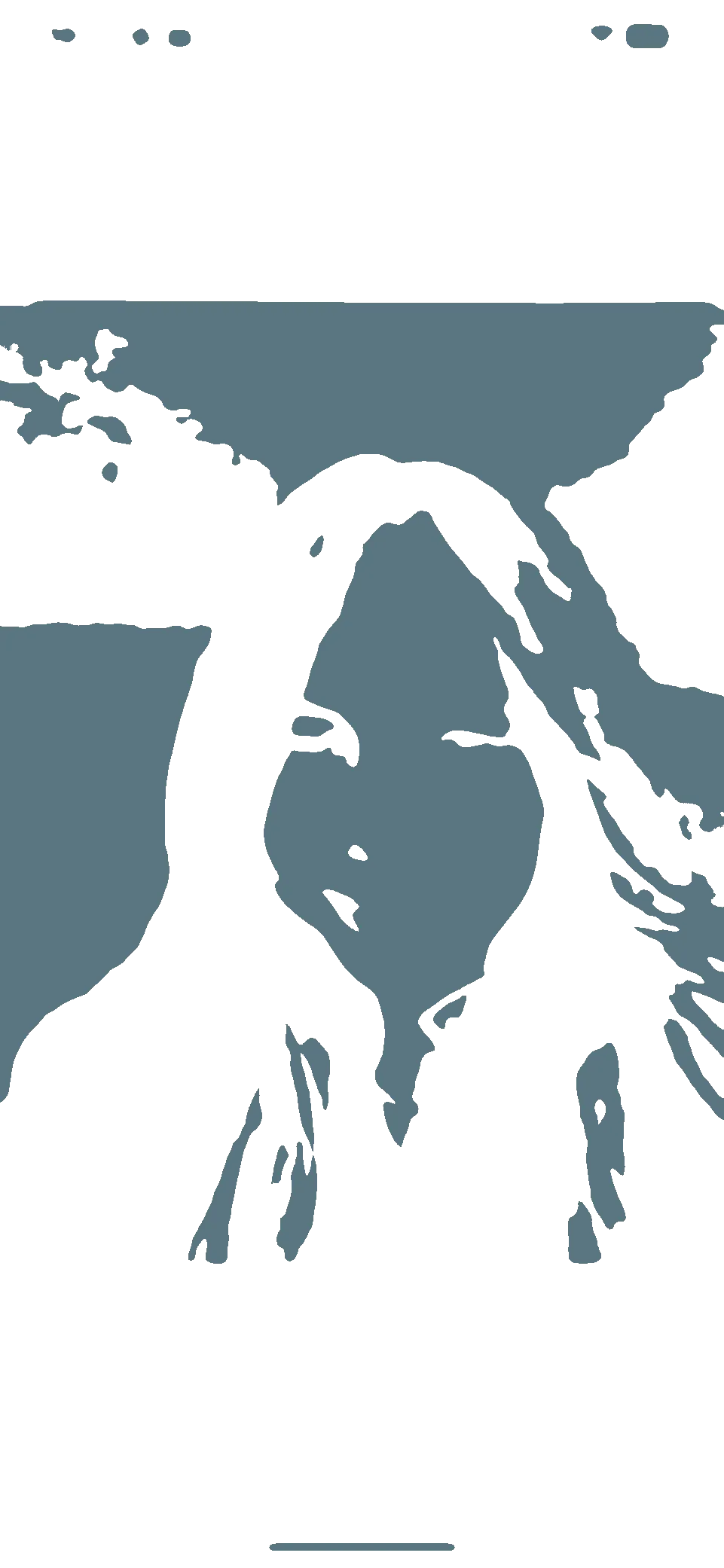 Inverted Forest Portrait - stencil-maker-online stencil