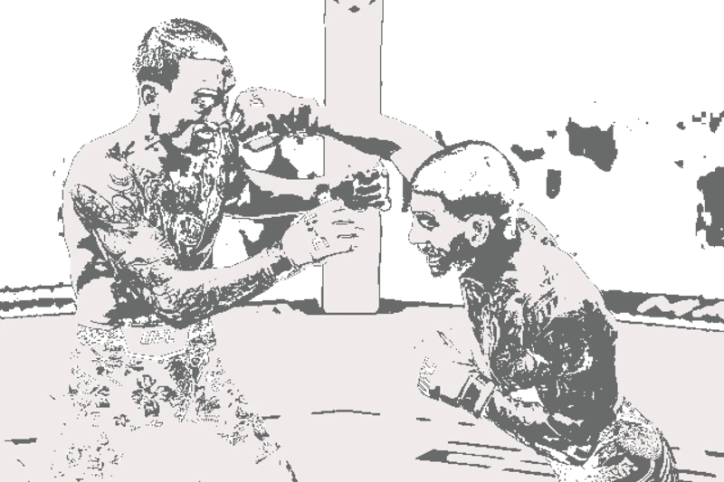 UFC Fighters in Action - ufc-stencil-maker stencil