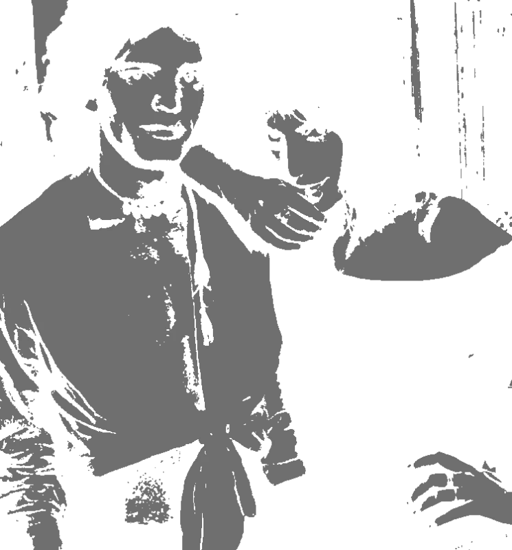 Negative Space Portrait - silhouette-stencil-maker stencil