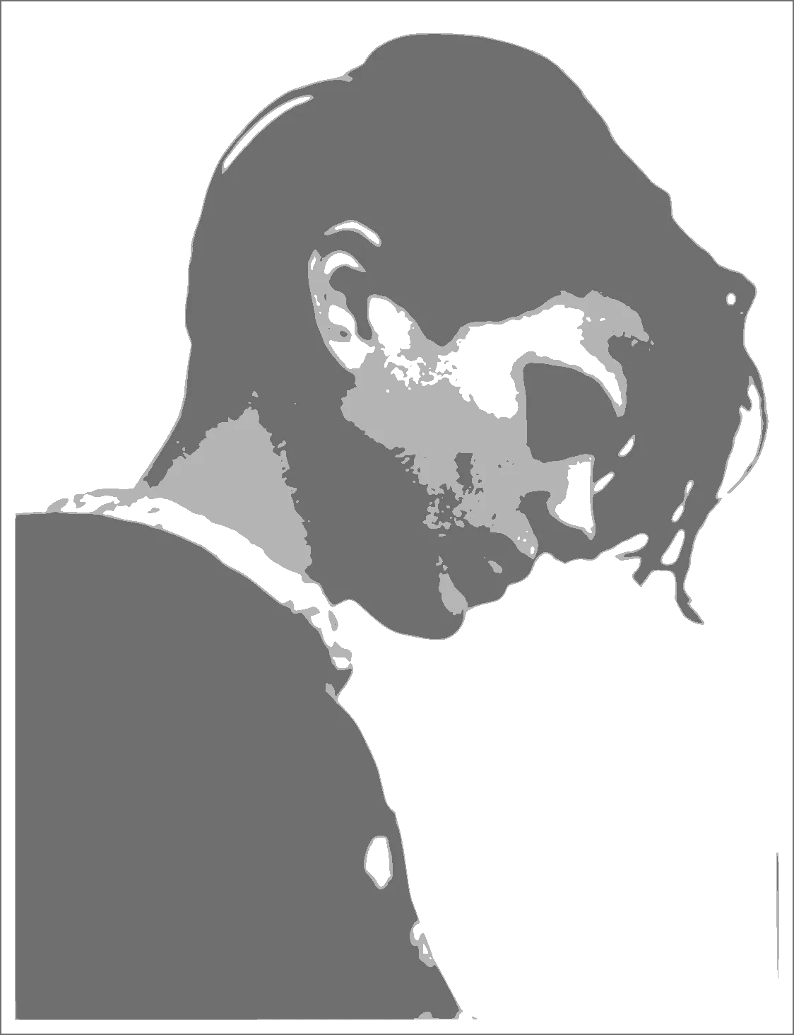 Audrey Hepburn Silhouette - celebrity-stencil-maker stencil