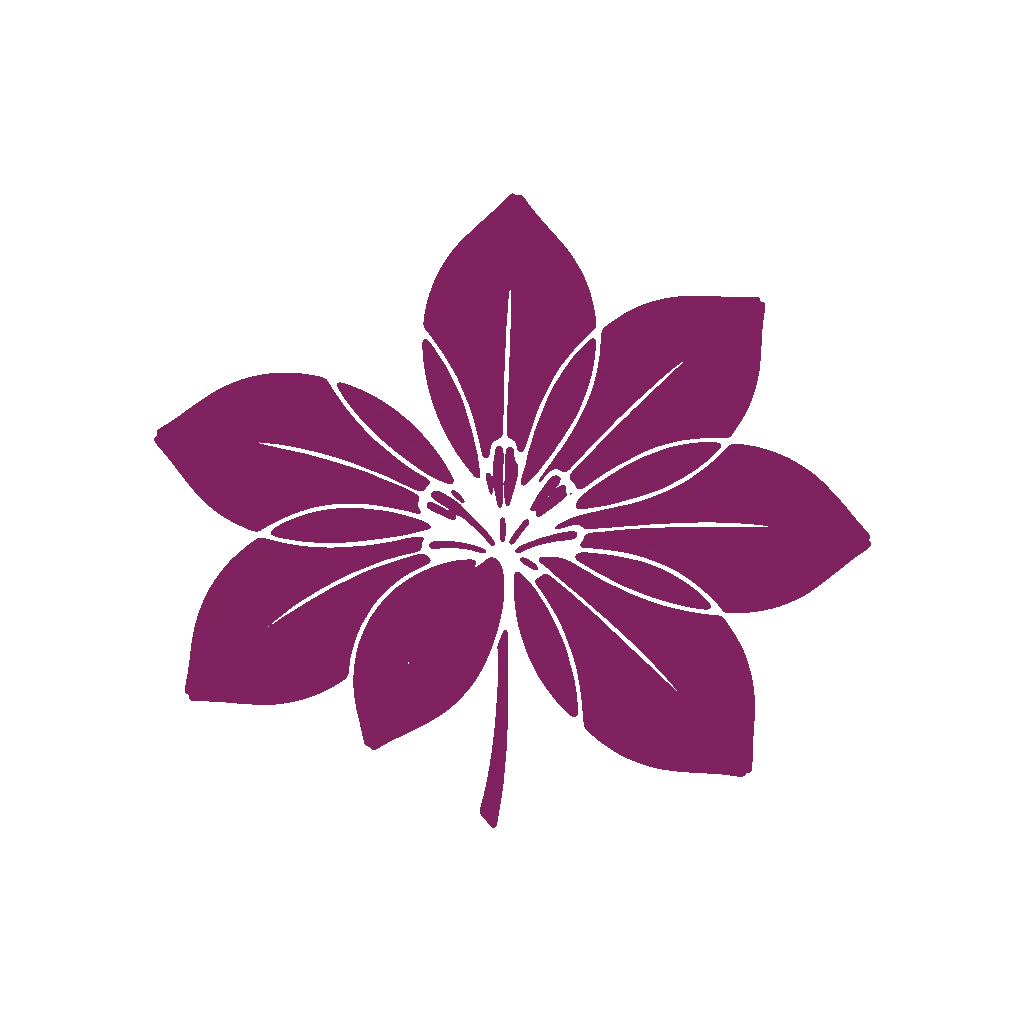 Purple Flower Illustration