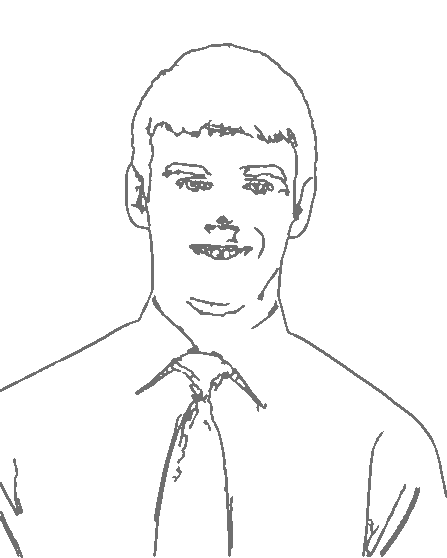 Businessman Line Art - silhouette-stencil-maker stencil