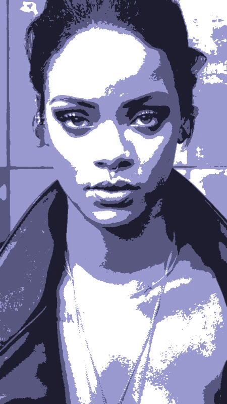 Rihanna Black and White