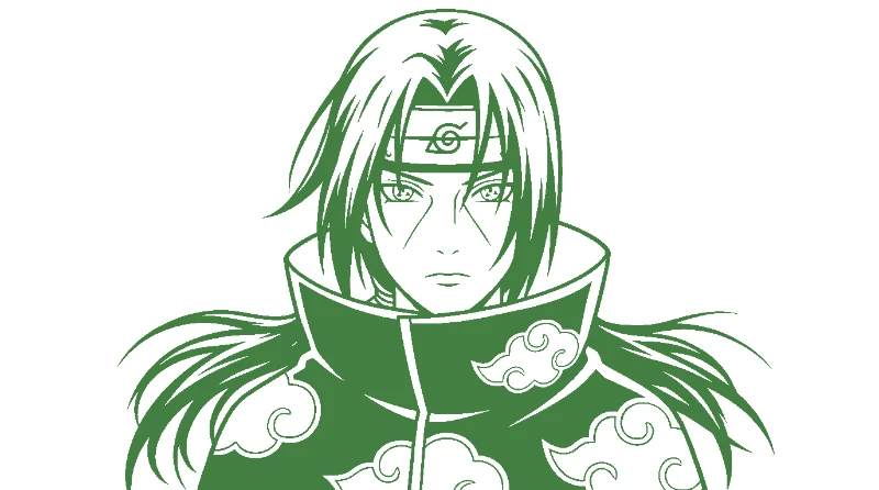 Itachi Uchiha Line Art