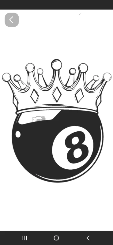 Crowned Eight Ball