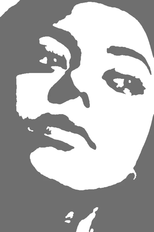 Black and White Portrait - svg-stencil-maker stencil